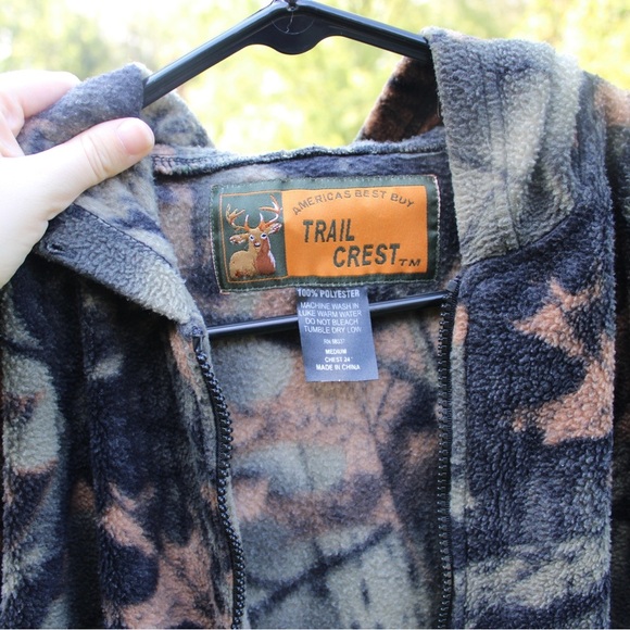 Trail Crest Medium Camo Zip Up Fleece - Picture 4 of 8